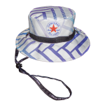 Pitch Perfect Sun Hat With Personalised Branded Petersham Ties And Toggle