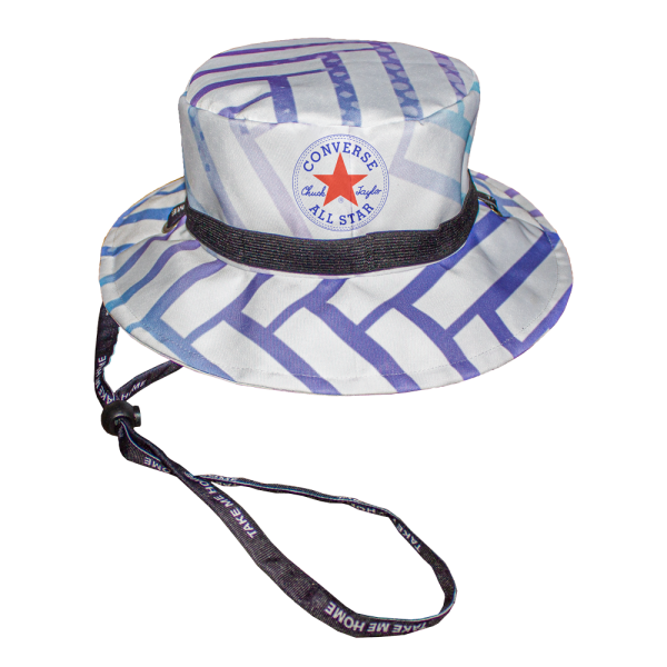 Pitch Perfect Sun Hat With Personalised Branded Petersham Ties And Toggle