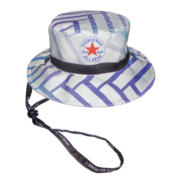 Pitch Perfect Sun Hat With Personalised Branded Petersham Ties And Toggle
