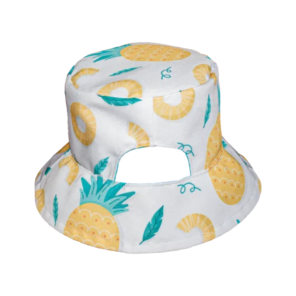 Playmaker Kiddies Bucket Hat With Ponytail Vent