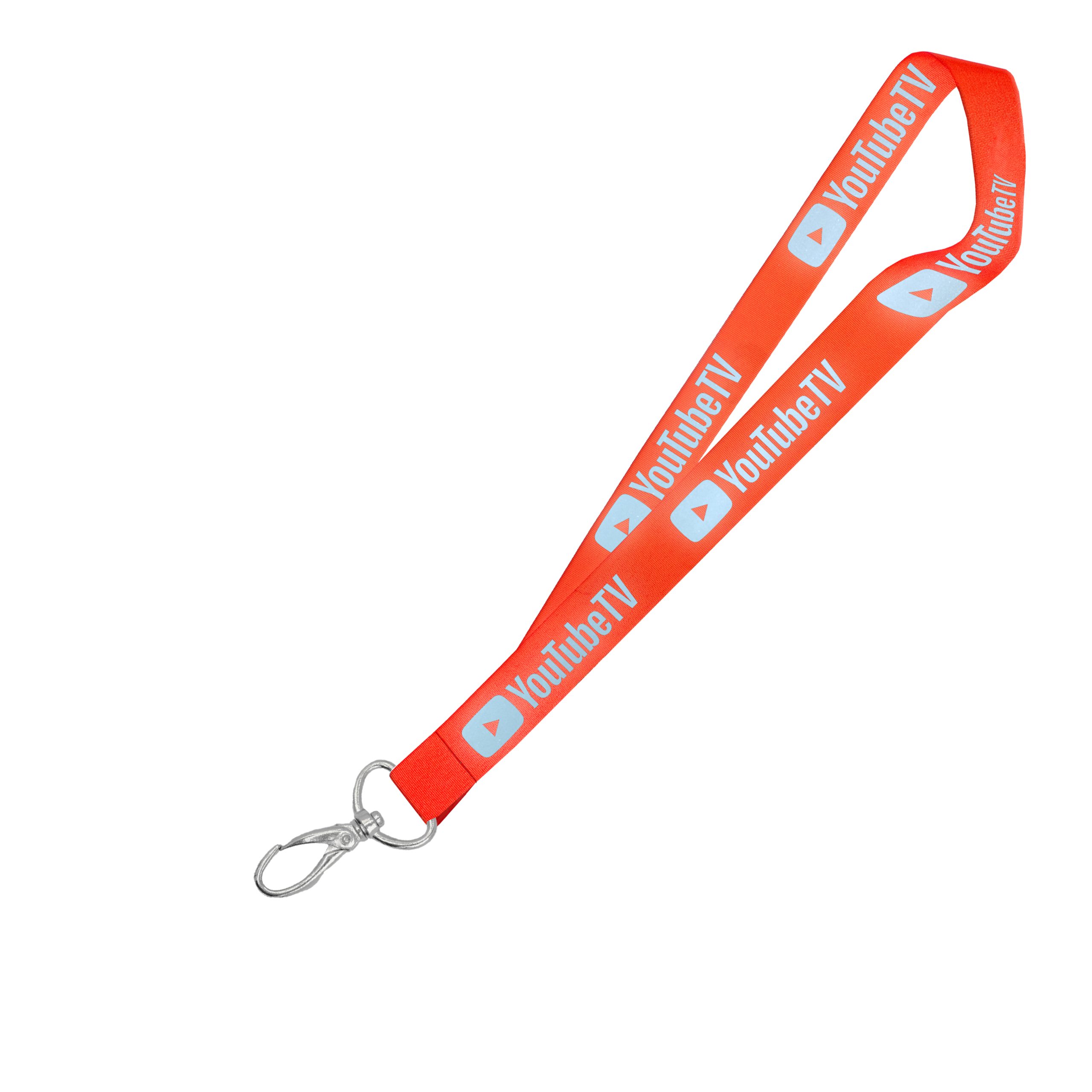 Hi-Viz Lanyard Silver Reflective Print D/Sided with Lobster Clip - Image 3