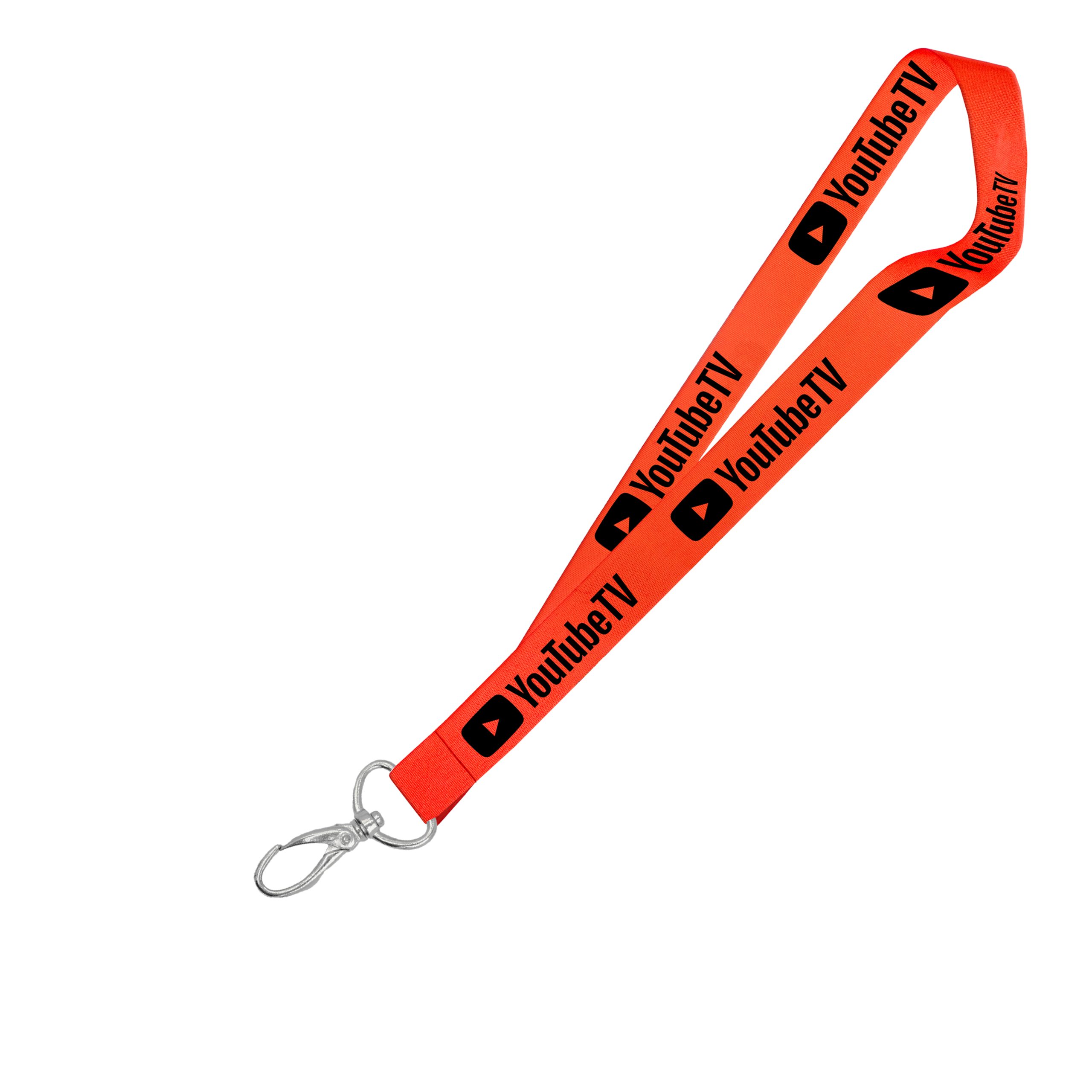 Hi-Viz Lanyard Black Sublimation Print D/Sided with Lobster Clip - Image 3