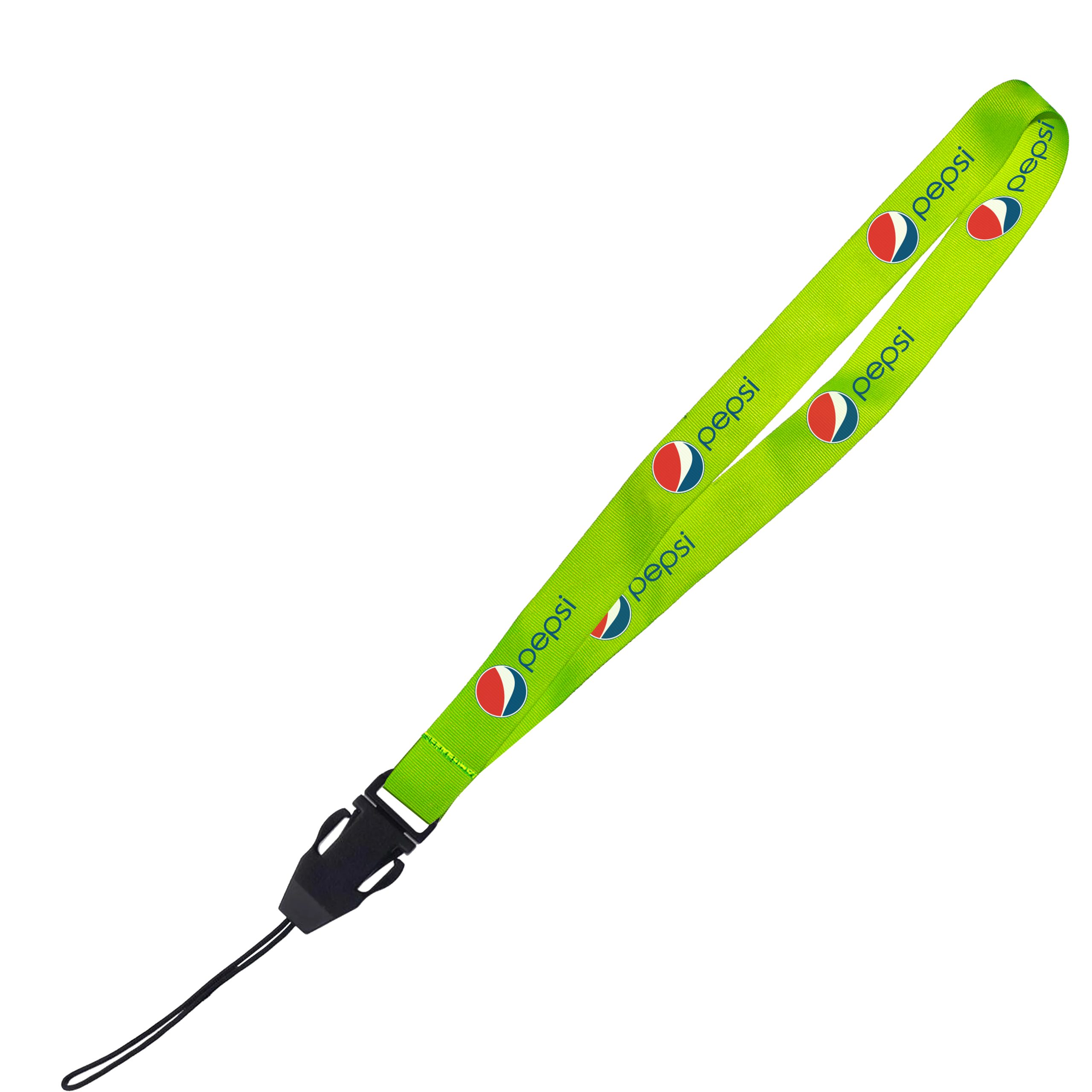 Hi-Viz Lanyard DTF Print D/Sided with Cellphone Clip - Image 3