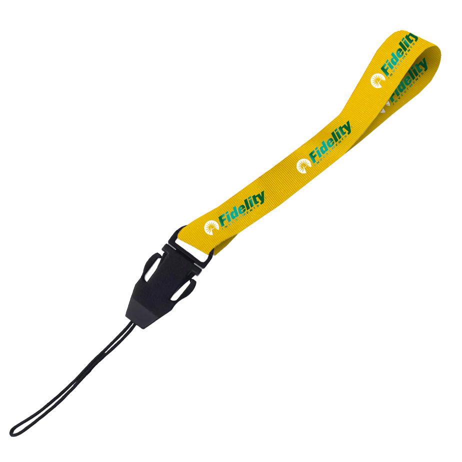 Hi-Viz Wrist Phone Strap DTF Full Colour Reflective Print D/Sided with Cellphone Clip - Image 3