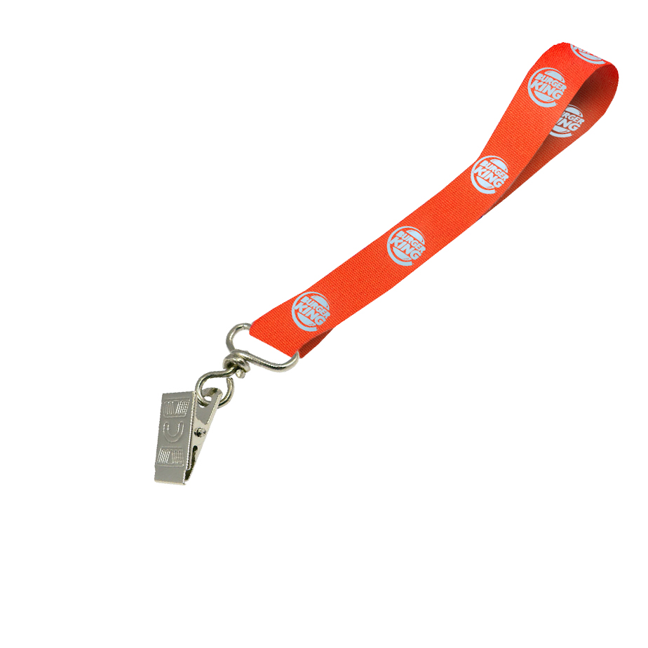 Hi-Viz Wrist Phone Strap Silver Reflective Print D/Sided with Crocodile Clip - Image 3