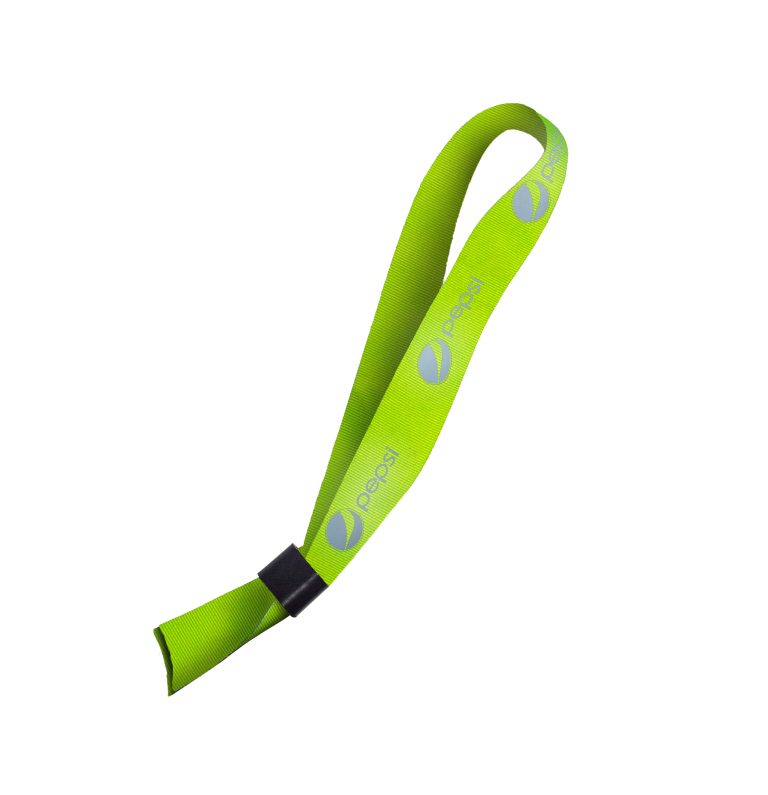 Hi-Viz Event Wristband Silver Reflective Print S/Sided with Barb Buckle