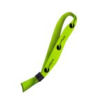 Hi-Viz Event Wristband Black Sublimation Print S/Sided with Barb Buckle