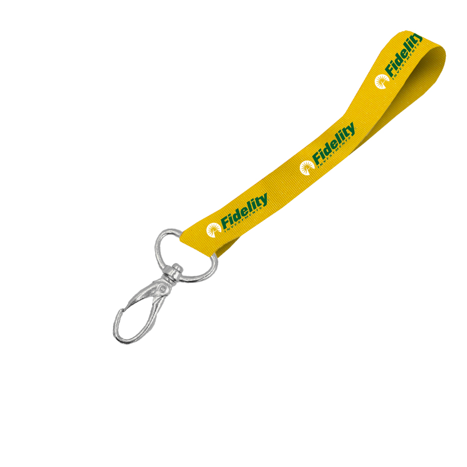 Hi-Viz Wrist Phone Strap DTF Print S/Sided with Lobster Clip - Image 2
