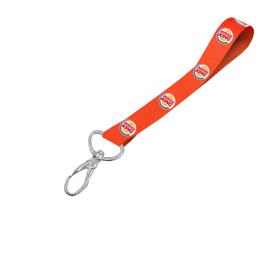 Hi-Viz Wrist Phone Strap DTF Print S/Sided with Lobster Clip - Image 3