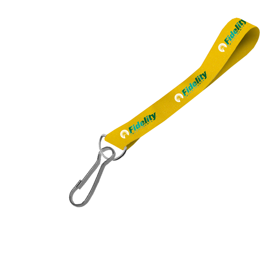 Hi-Viz Wrist Phone Strap DTF Full Colour Reflective Print S/Sided with Swivel Hook - Image 2
