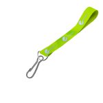 Hi-Viz Wrist Phone Strap Silver Reflective Print S/Sided with Swivel Hook
