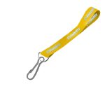 Hi-Viz Wrist Phone Strap Silver Reflective Print D/Sided with Swivel Hook