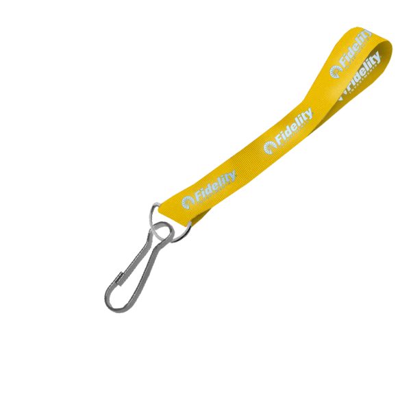 Hi-Viz Wrist Phone Strap Silver Reflective Print D/Sided with Swivel Hook