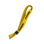 Hi-Viz Event Wristband Black Sublimation Print S/Sided with Barb Buckle