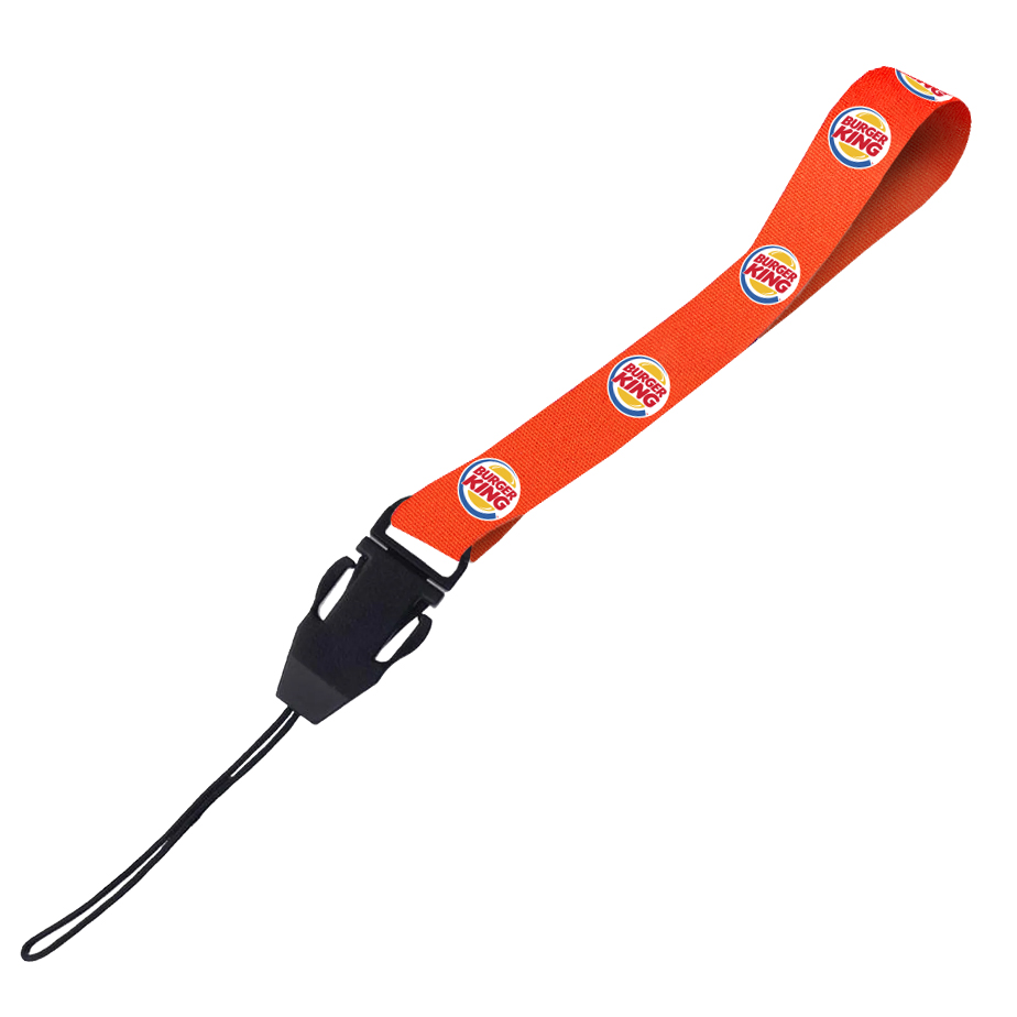 Hi-Viz Wrist Phone Strap DTF Print S/Sided with Cellphone Clip - Image 2