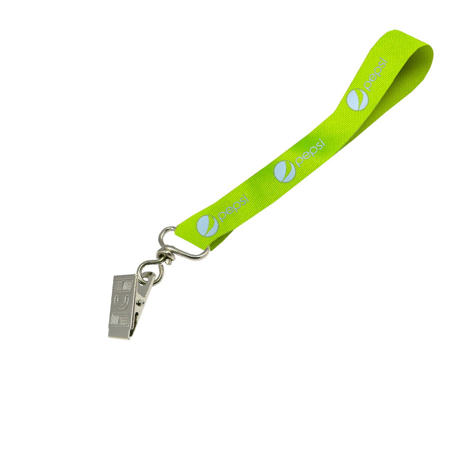 Hi-Viz Wrist Phone Strap Silver Reflective Print S/Sided with Crocodile Clip - Image 3