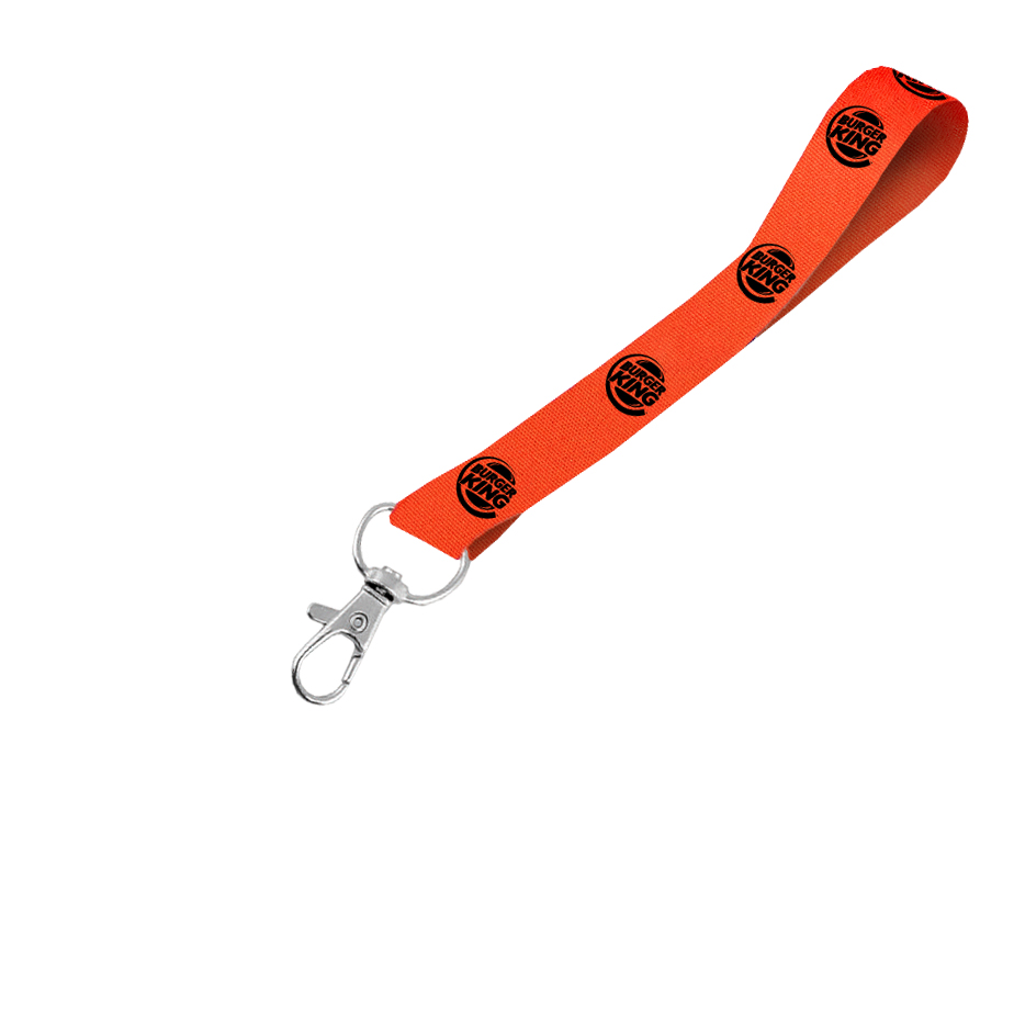 Hi-Viz Wrist Phone Strap Black Sublimation Print S/Sided with Snap Hook - Image 2