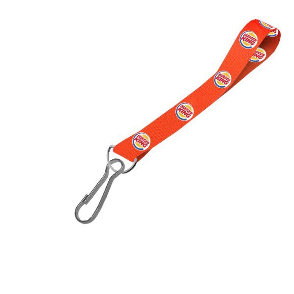 Hi-Viz Wrist Phone Strap DTF Print D/Sided with Swivel Hook