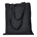 Black Karee Cotton Tote Bag