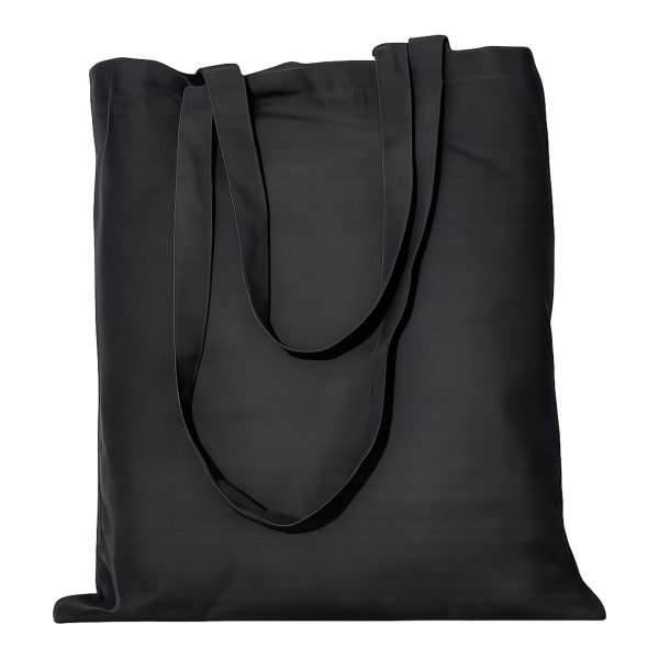 Black Karee Cotton Tote Bag