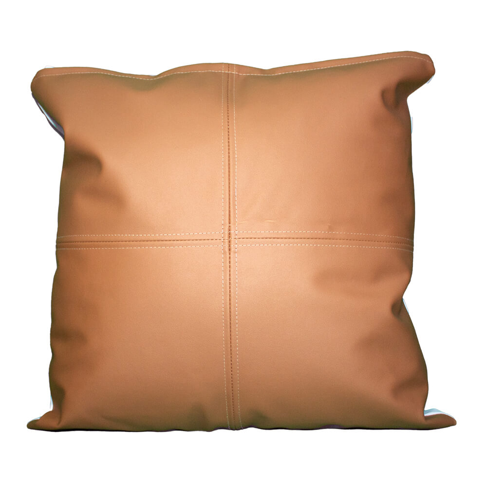 Falcon Faux Leather/Fabric Mix Scatter Cushion Outer Print - Image 3