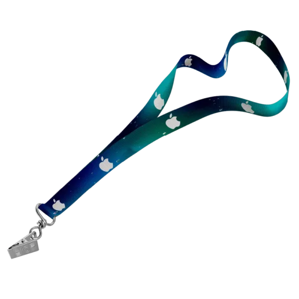 Petersham Lanyard D/Sided Print with Crocodile Clip 15 x 950mm