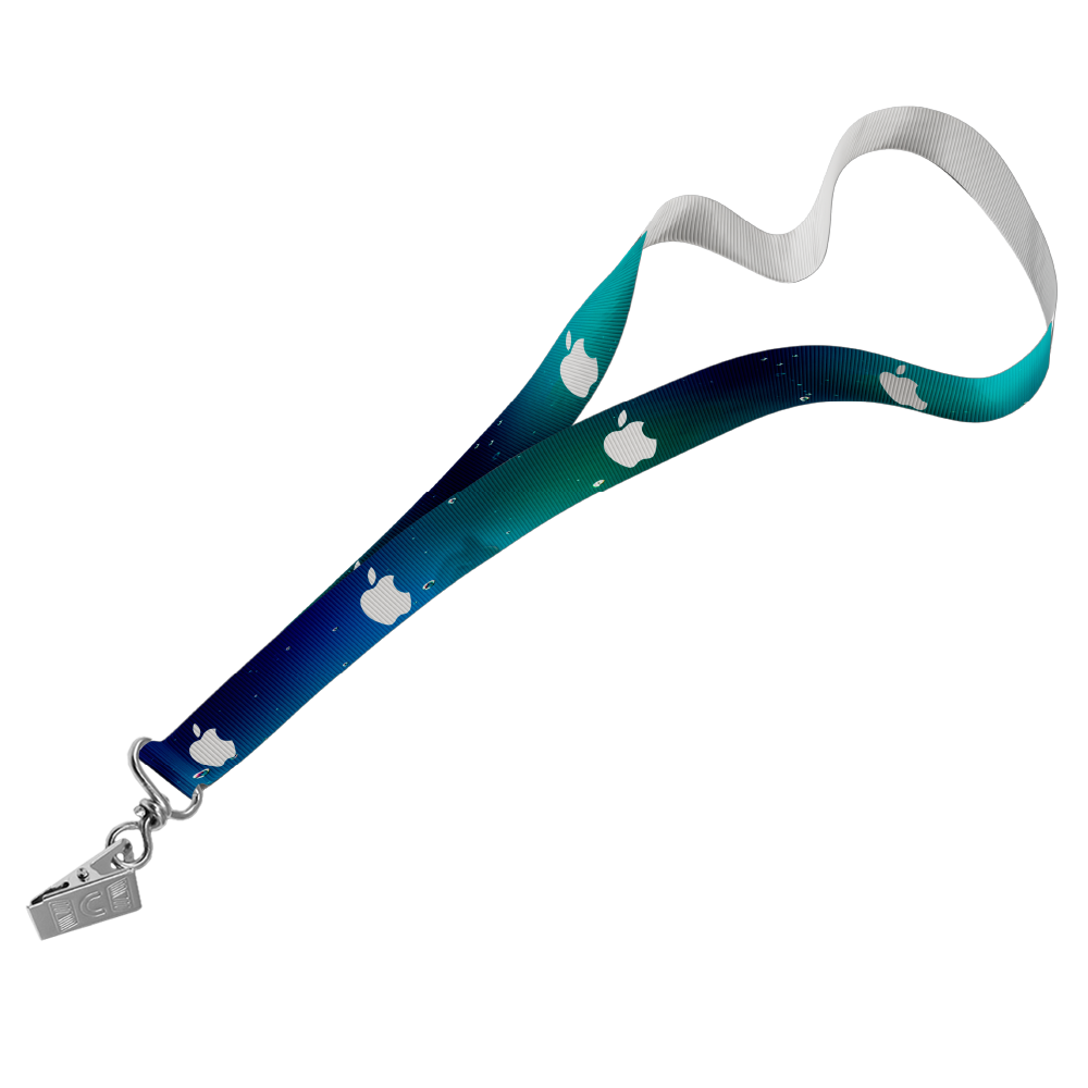 Petersham Lanyard S/Sided Print with Crocodile Clip 15 x 950mm