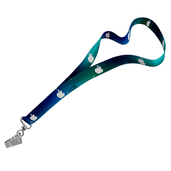 Petersham Lanyard D/Sided Print with Crocodile Clip 20 x 950mm