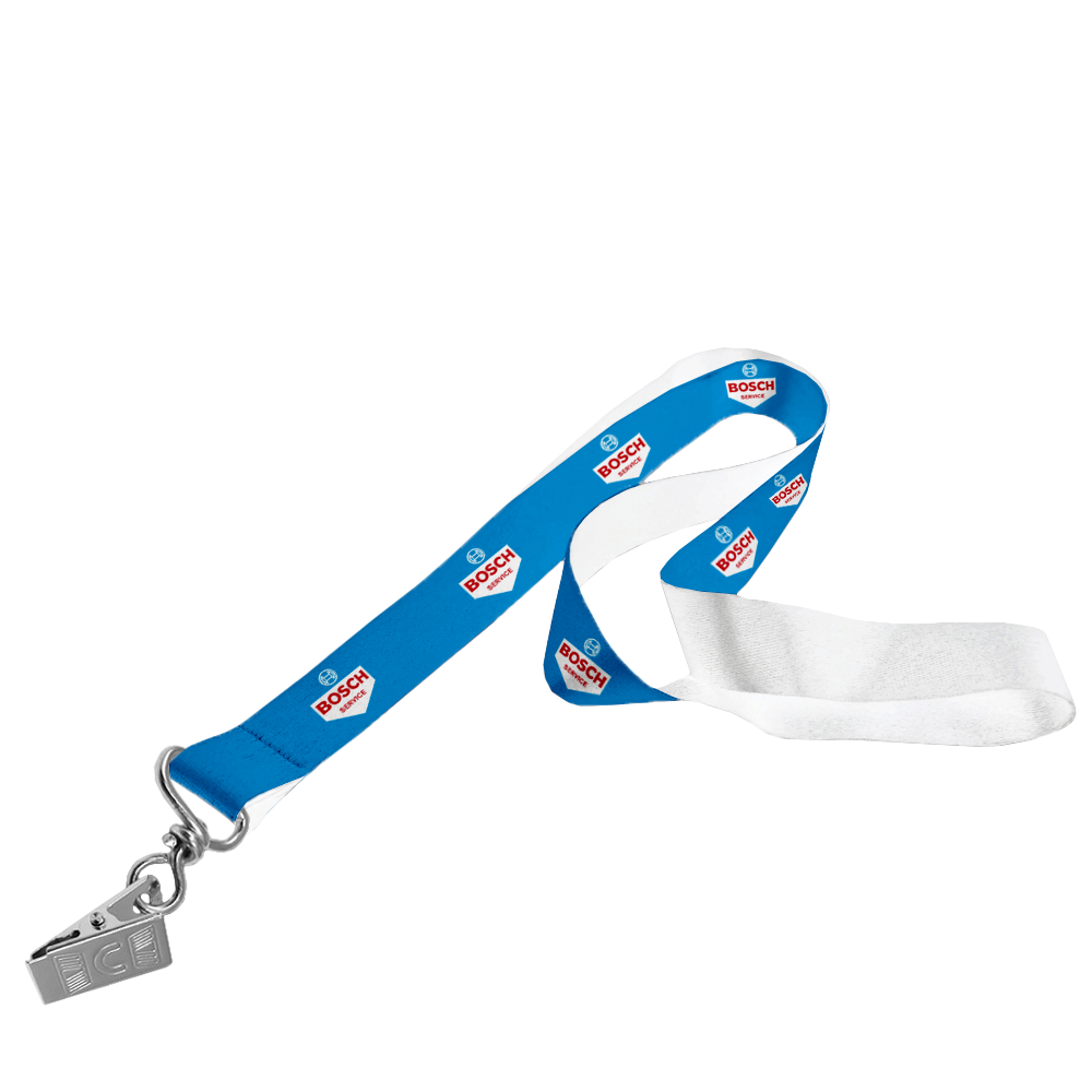 Satin Lanyard S/Sided Print with Crocodile Clip 20 x 950mm
