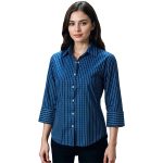 Branford Royal Blue & White Check Blouse Ladies