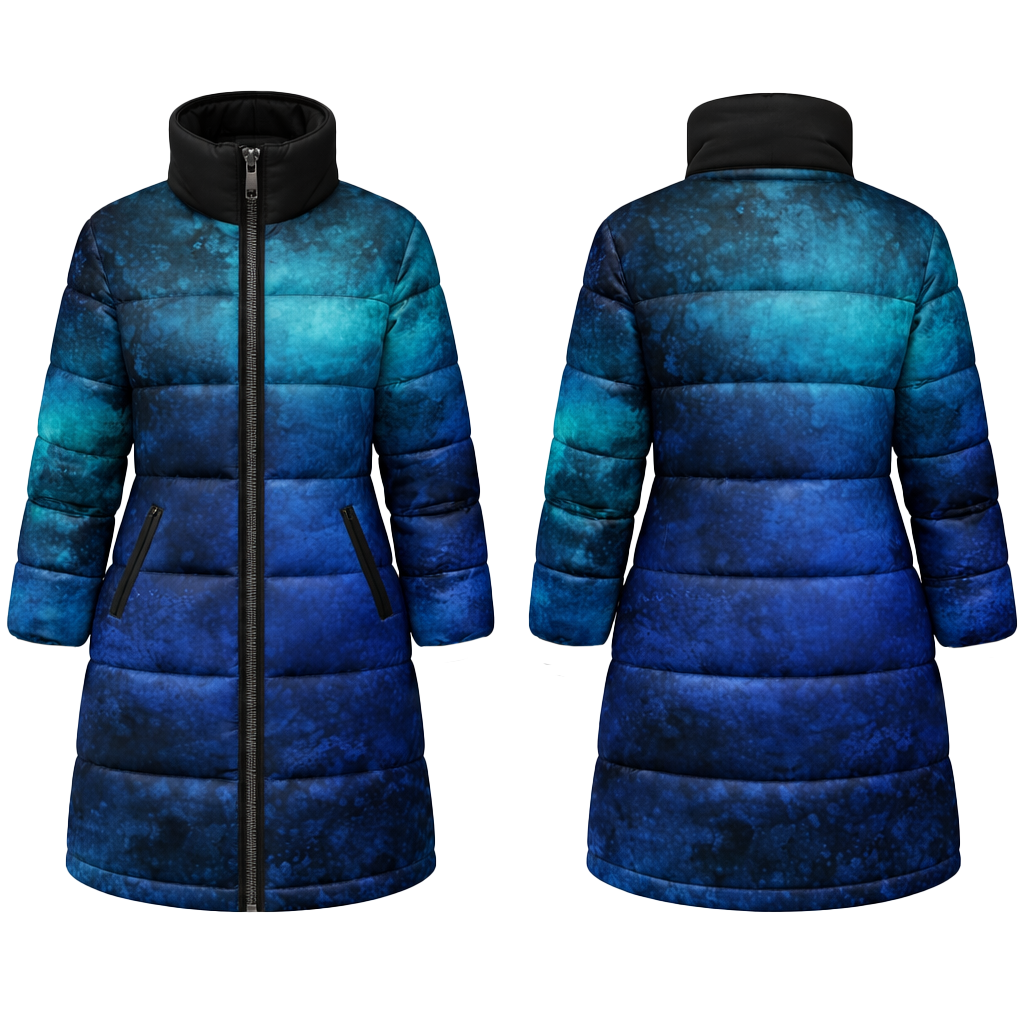 Dye Sublimated Micro Active Long Puffer Jacket - Image 3