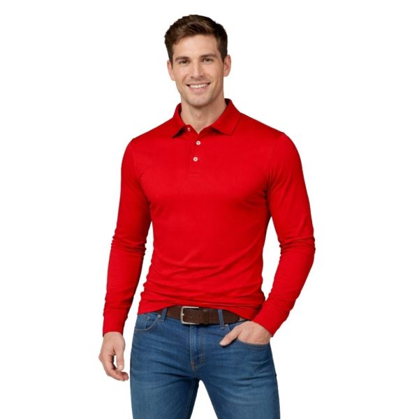 Sea Biscuit Combed Cotton Long Sleeve Golfer