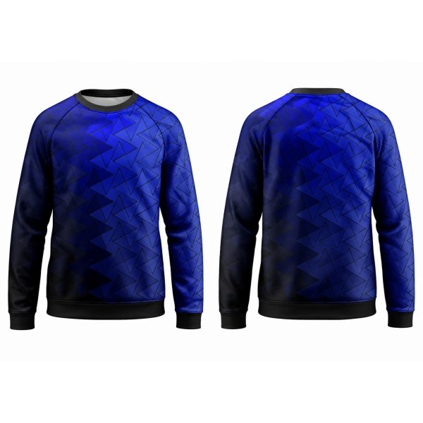 Kid's Dye Sublimated Softshell Crew Neck Sweater | Raglan Sleeve