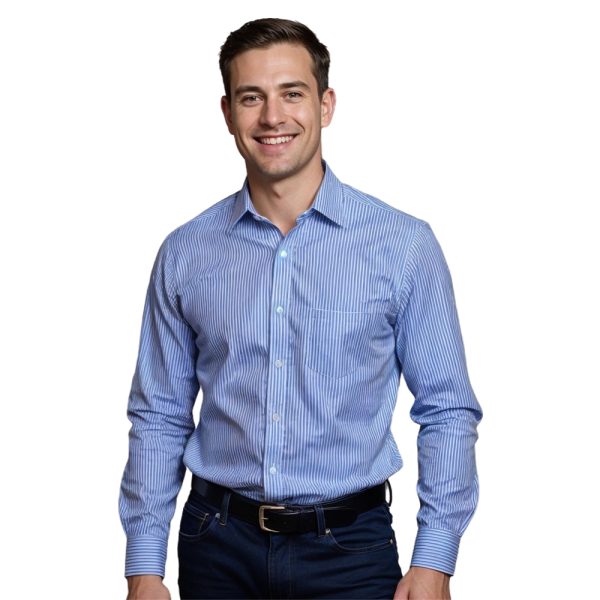 Vertigo Vertical Stripe Lounge Shirt Men's