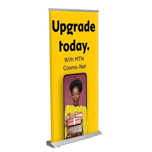 Pull Up Banner 1.2 x 2m, PVC, Complete, Executive