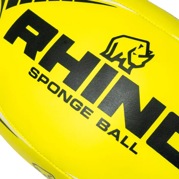 Rhino Sponge Rugby Ball Yellow