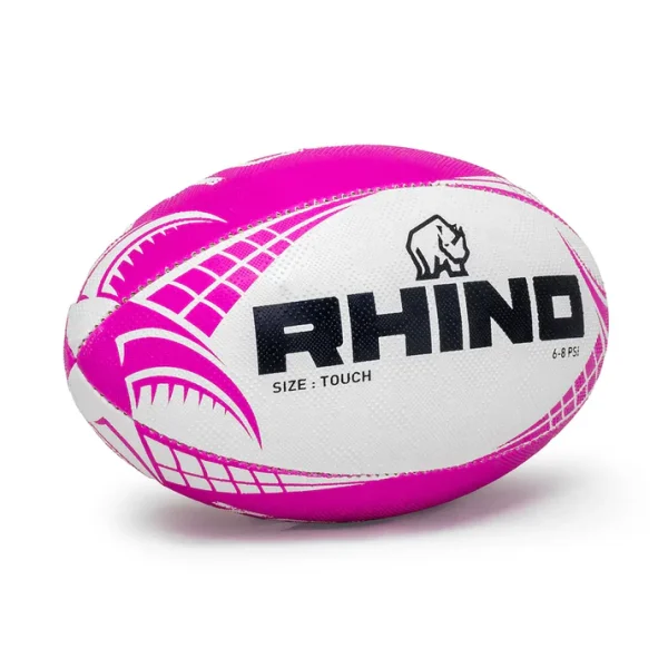 Rhino Touch Rugby Ball Pink