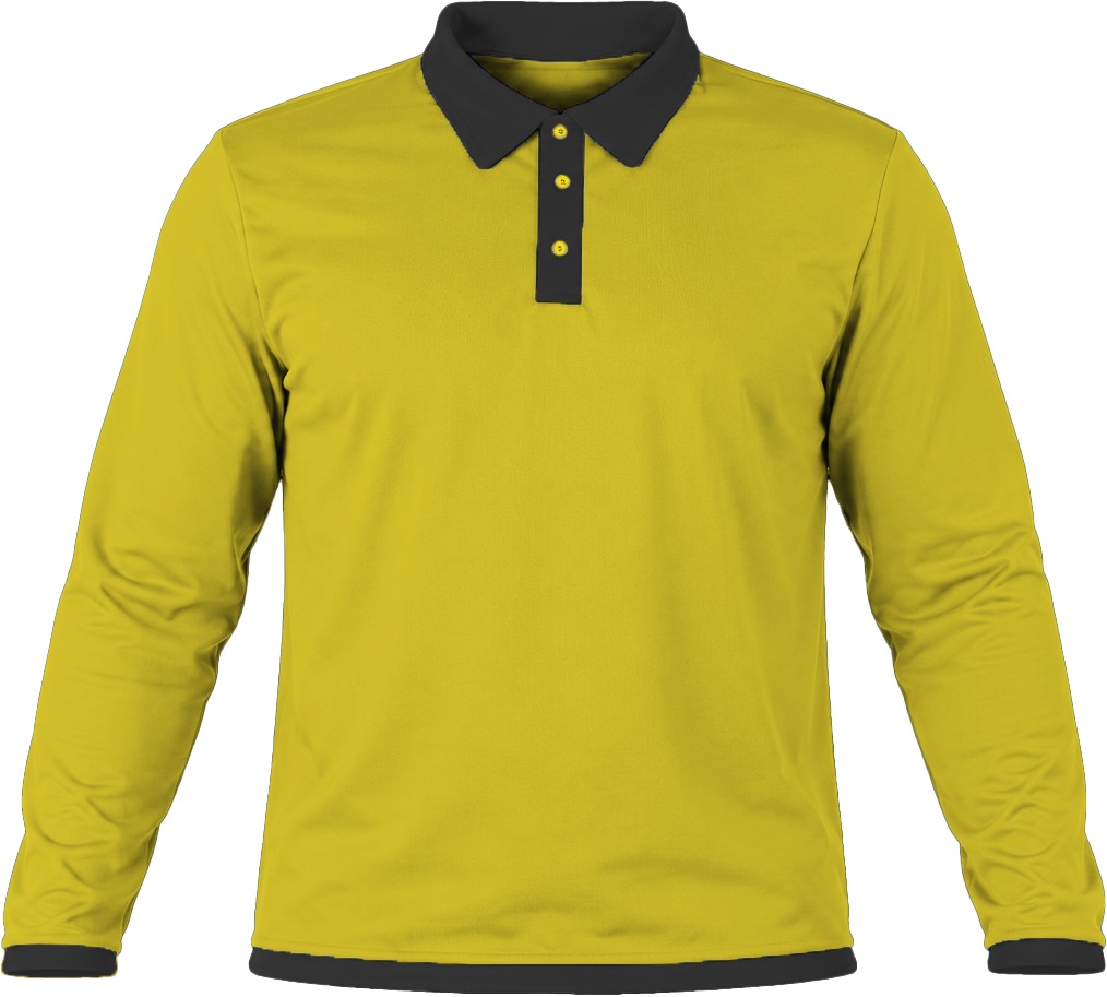 Ringer Kiddies Golf Shirt, Fitted Long Sleeve, Reverse Birdseye - Image 12