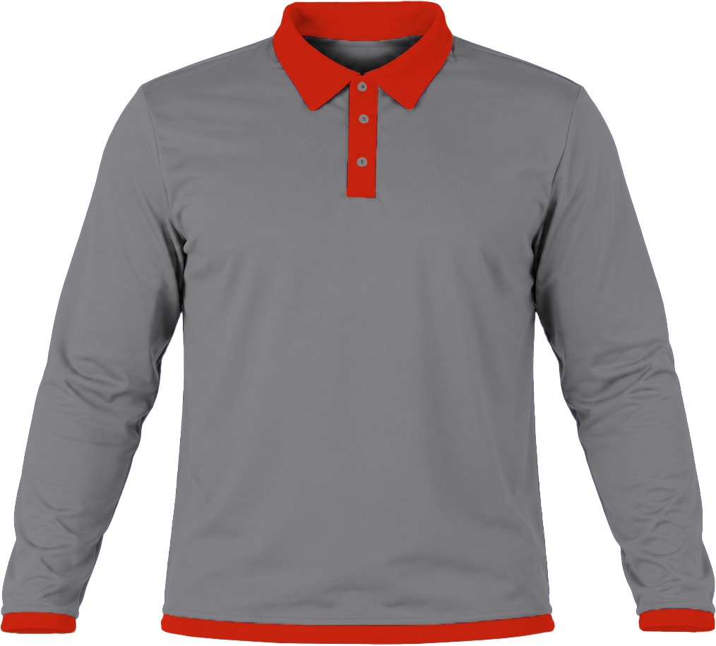 Ringer Kiddies Golf Shirt, Fitted Long Sleeve, Reverse Birdseye - Image 14