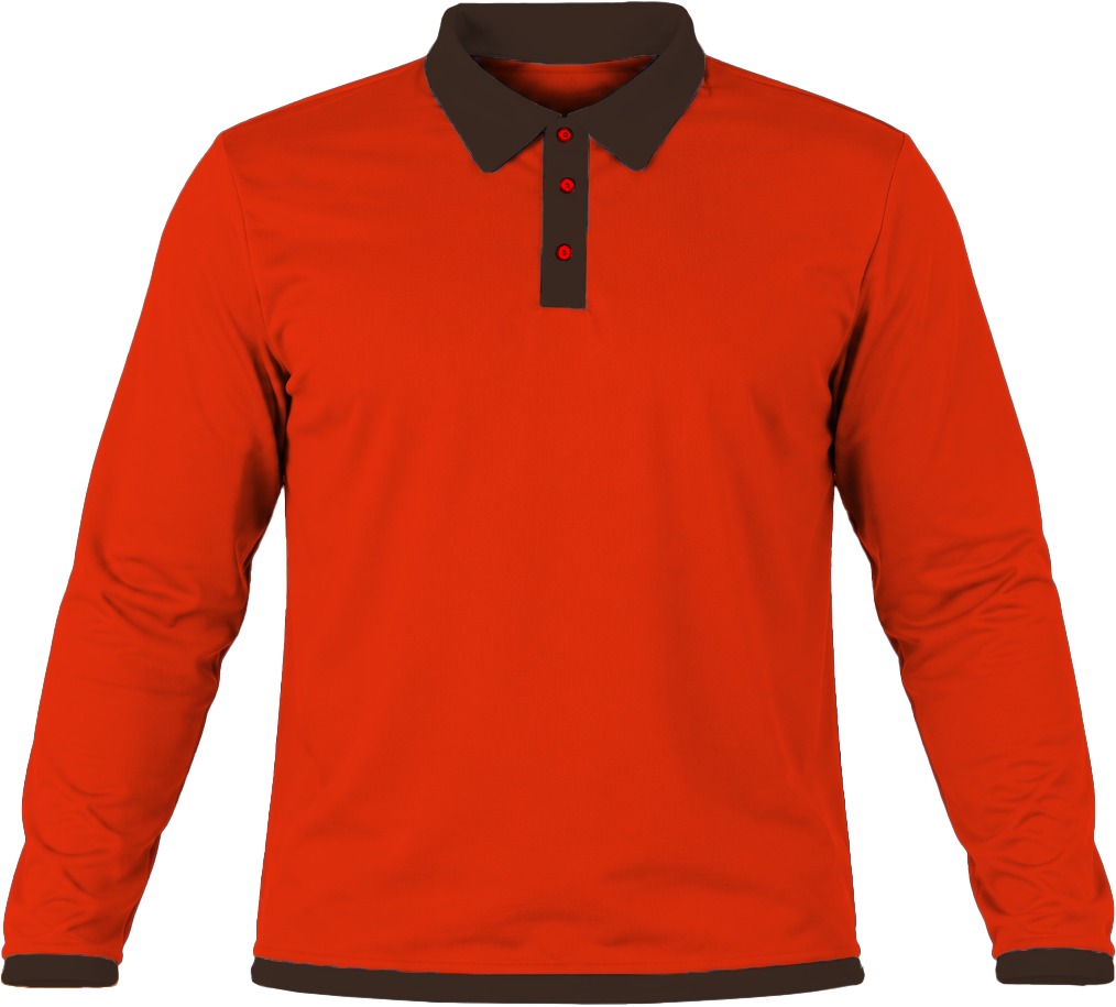 Ringer Kiddies Golf Shirt, Fitted Long Sleeve, Reverse Birdseye - Image 18