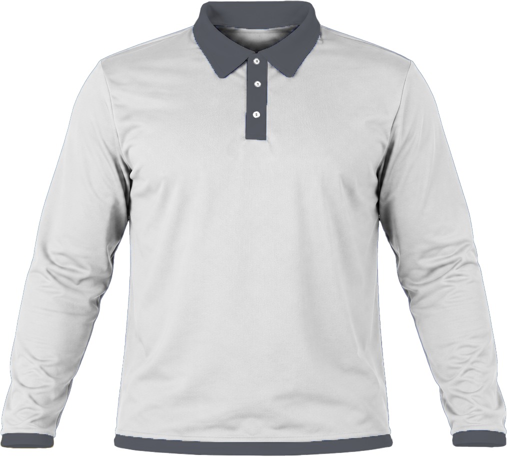 Ringer Kiddies Golf Shirt, Fitted Long Sleeve, Reverse Birdseye - Image 3