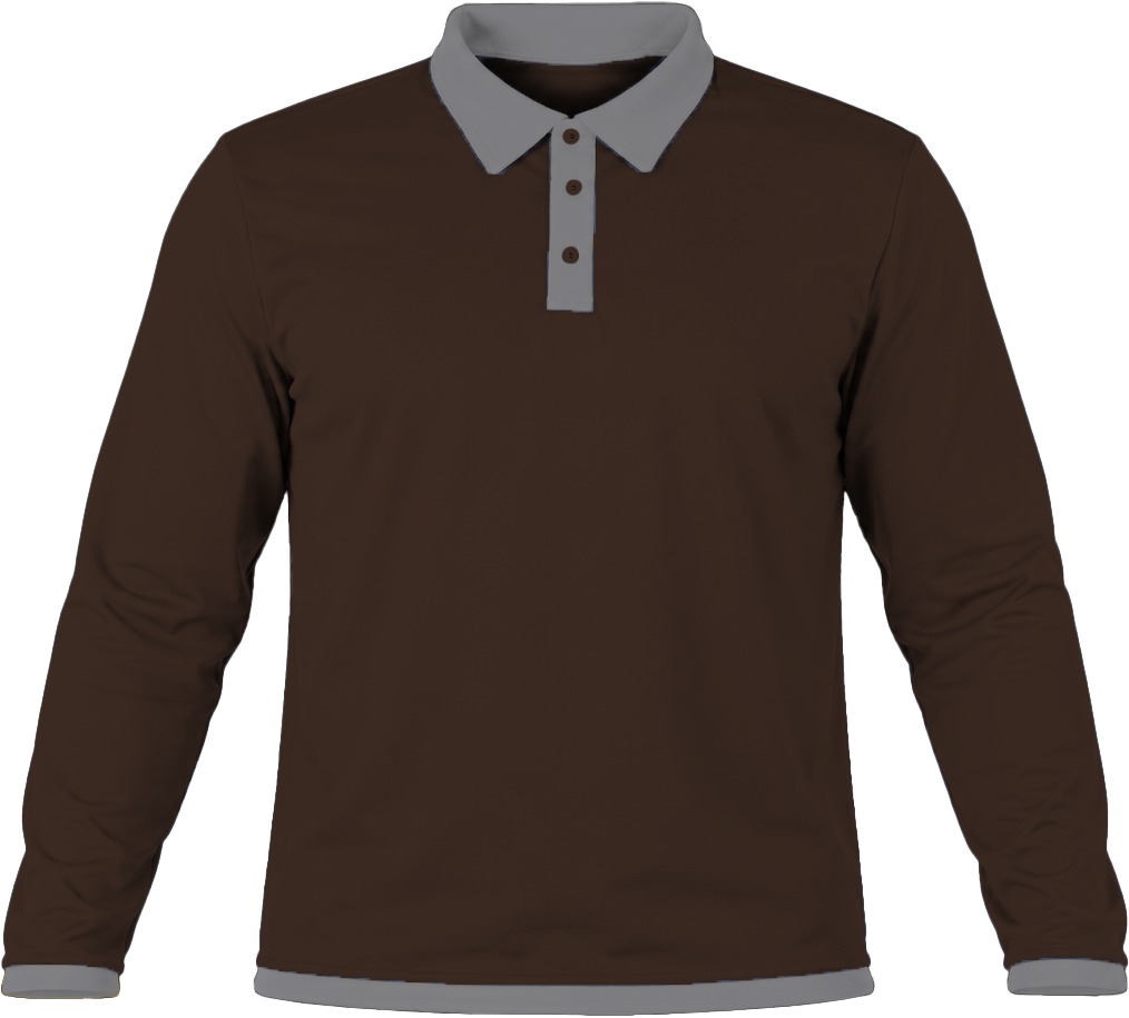 Ringer Kiddies Golf Shirt, Fitted Long Sleeve, Reverse Birdseye - Image 6