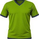 Ringer Kiddies V-Neck T-shirt, Fitted Short Sleeve, Reverse Birdseye