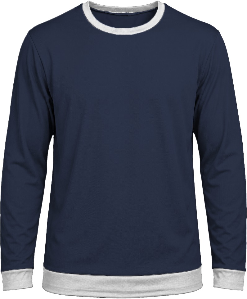 Ringer Ladies Crew Neck T-shirt, Fitted Long Sleeve, Birdseye - Image 13