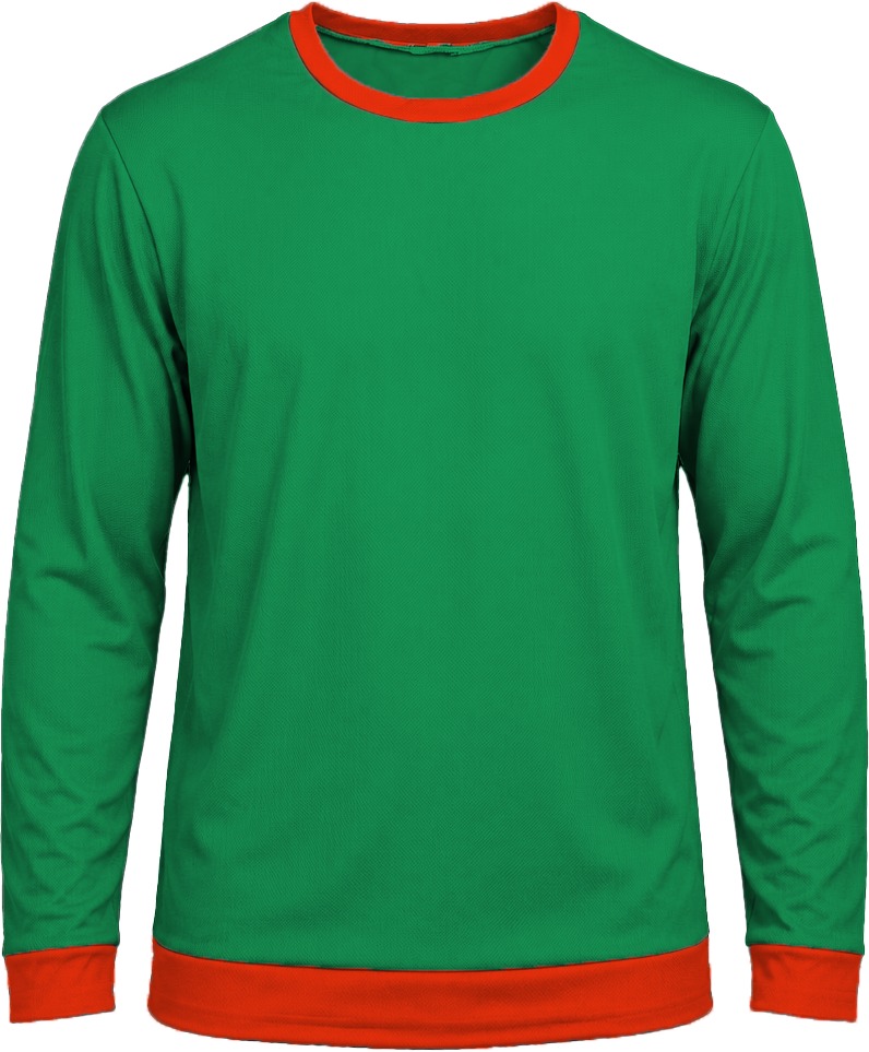 Ringer Ladies Crew Neck T-shirt, Fitted Long Sleeve, Birdseye - Image 14