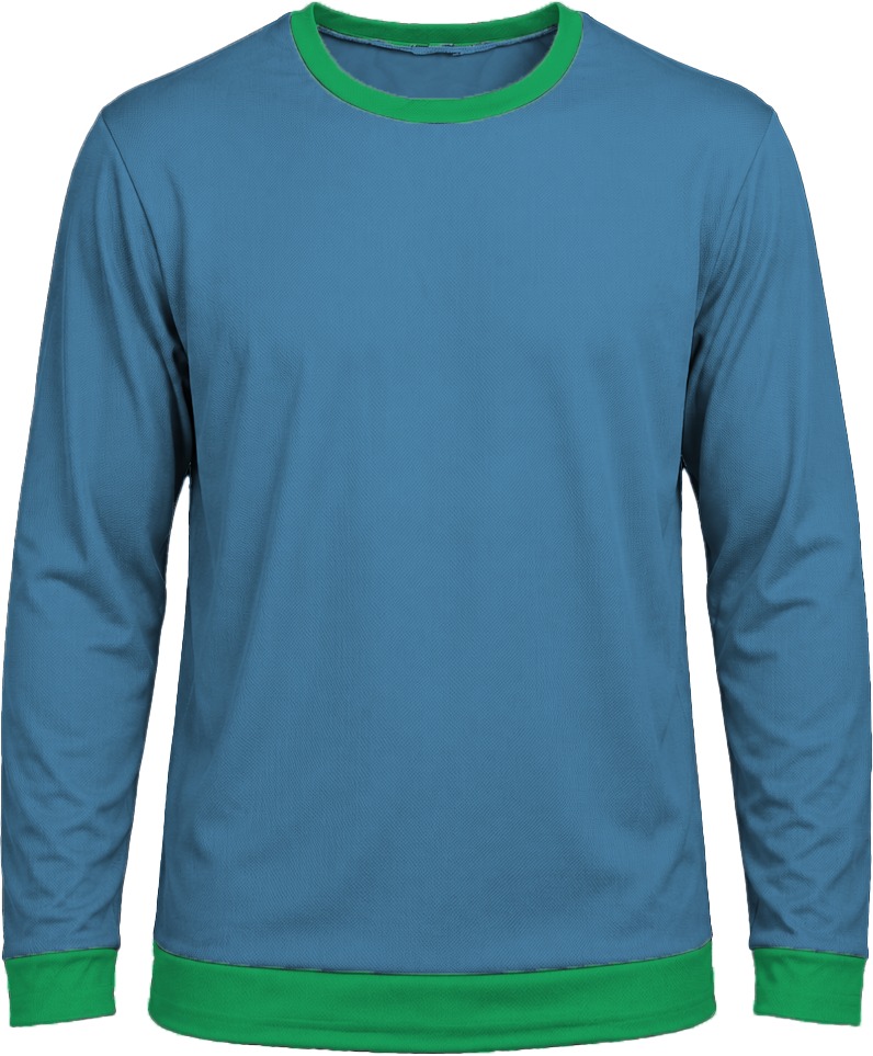 Ringer Ladies Crew Neck T-shirt, Fitted Long Sleeve, Birdseye - Image 15