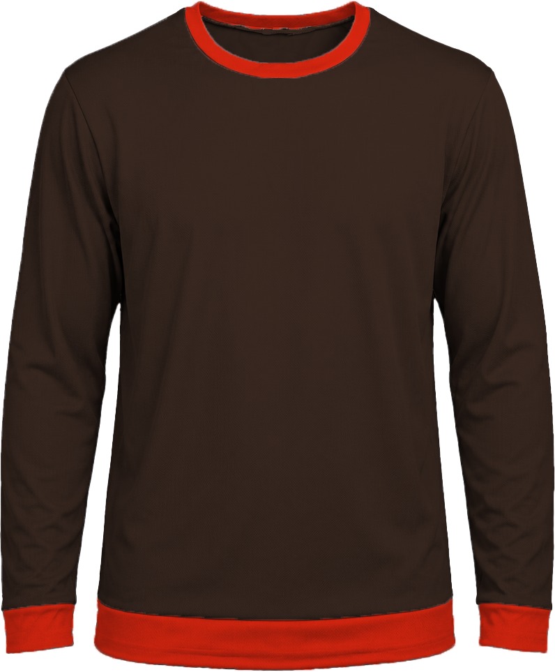 Ringer Ladies Crew Neck T-shirt, Fitted Long Sleeve, Birdseye - Image 16