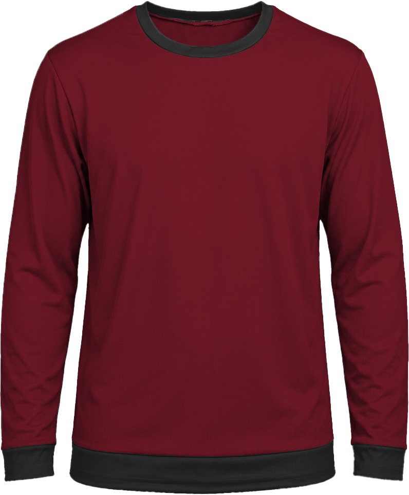 Ringer Ladies Crew Neck T-shirt, Fitted Long Sleeve, Birdseye - Image 17