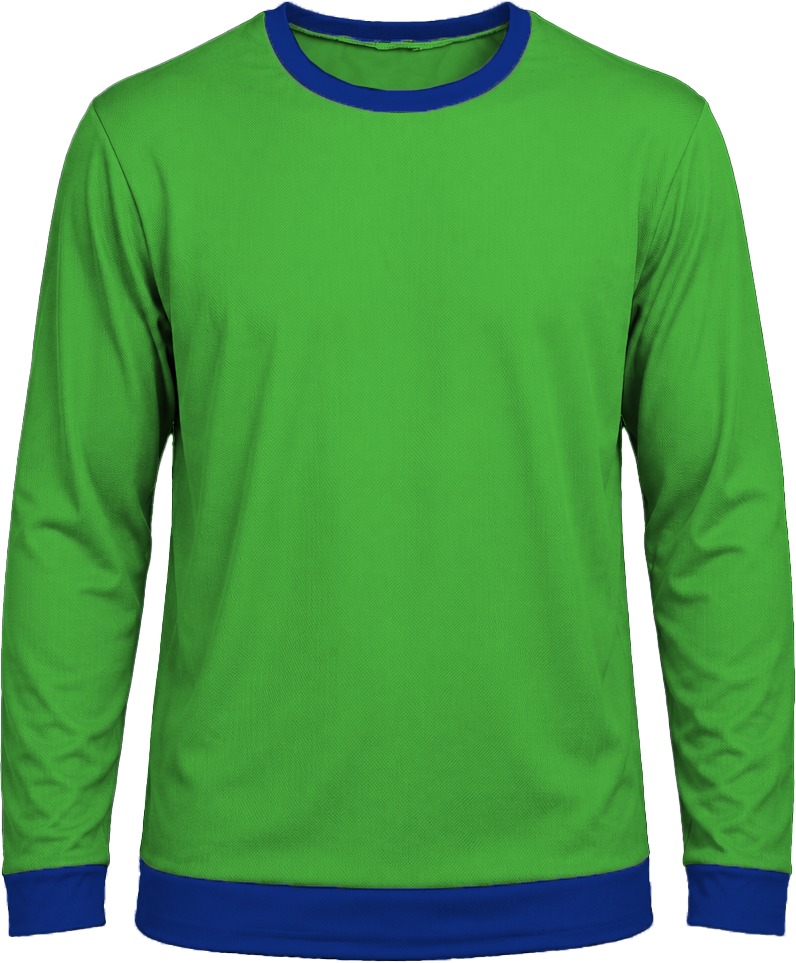 Ringer Ladies Crew Neck T-shirt, Fitted Long Sleeve, Birdseye - Image 3