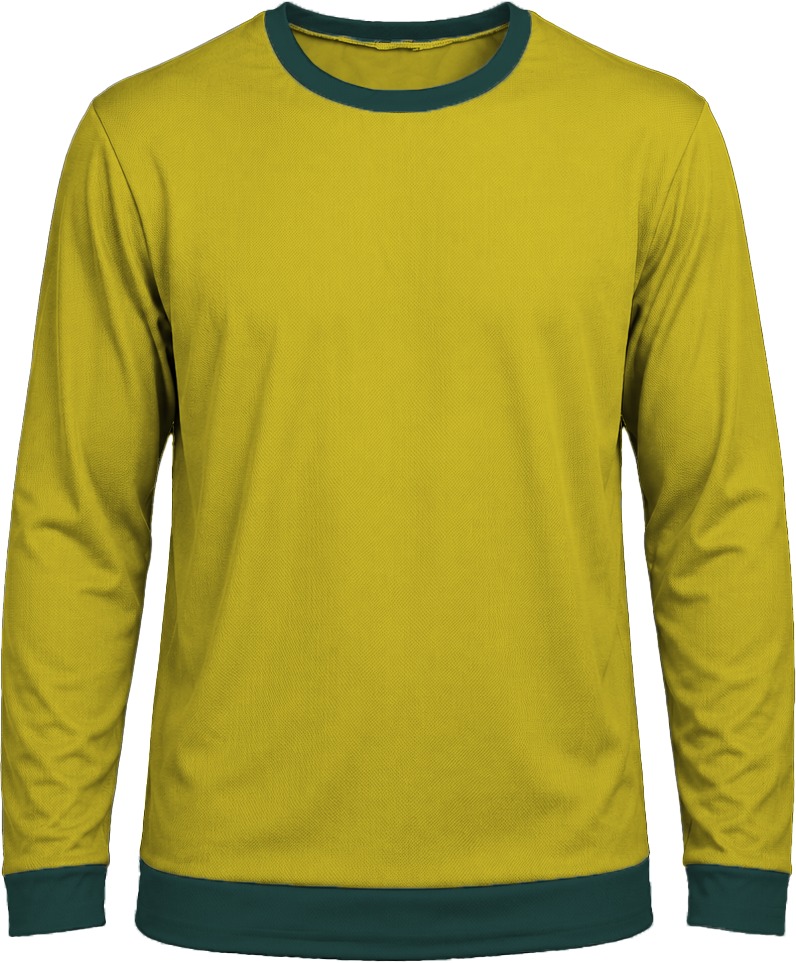 Ringer Ladies Crew Neck T-shirt, Fitted Long Sleeve, Birdseye - Image 7
